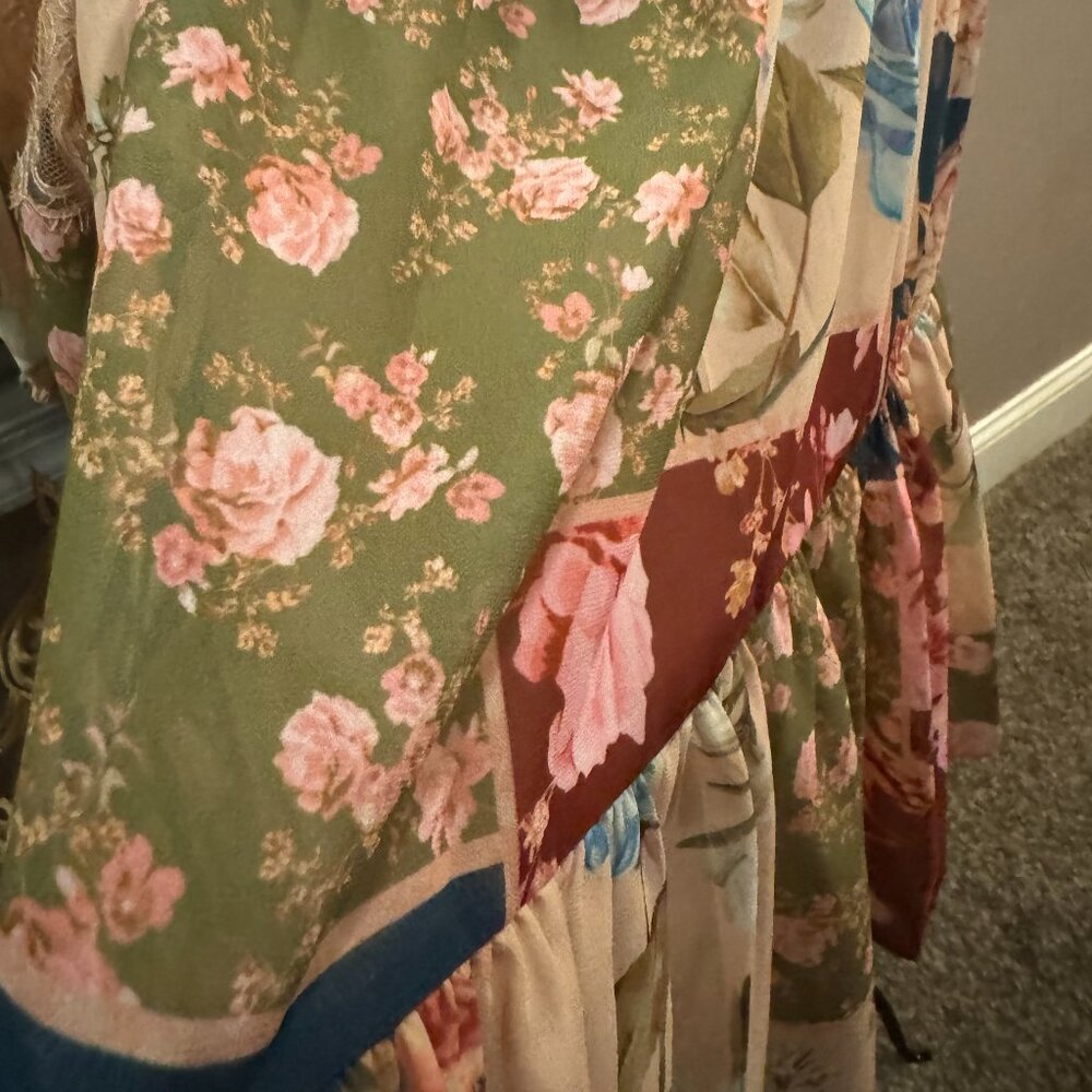 Sachin + Babi Moyer Floral Patchwork Mini Dress - Picture 8 of 16